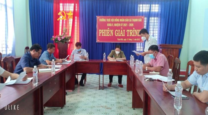Thường trực HĐND xã Thạnh Bắc, huyện Tân Biên: tổ chức phiên giải trình giữa hai kỳ họp HĐND xã năm 2022